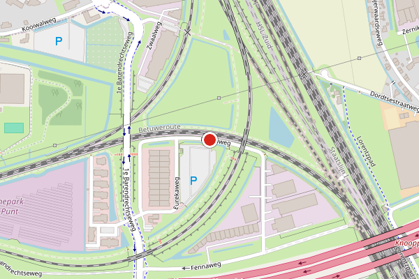 Brandweer-melding op Fennaweg, Barendrecht op 2 juli, kaart-overzicht