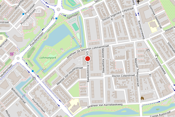 Brandweer-melding op Groen van Prinstererweg, Ridderkerk op 2 juli, kaart-overzicht