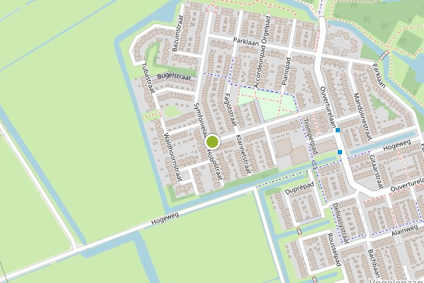 Ambulance-melding op Symfonielaan, Spijkenisse op 2 juli, kaart-overzicht