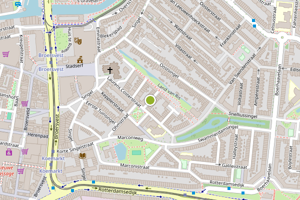 Ambulance-melding op Archimedesstraat, Schiedam op 2 juli, kaart-overzicht