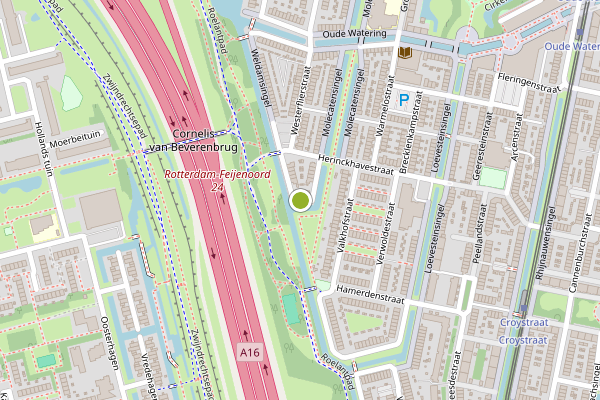 Ambulance-melding op Hoevelakensingel, Rotterdam op 2 juli, kaart-overzicht