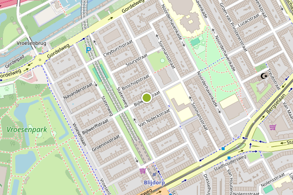 Ambulance-melding op Bijlwerffstraat, Rotterdam op 2 juli, kaart-overzicht