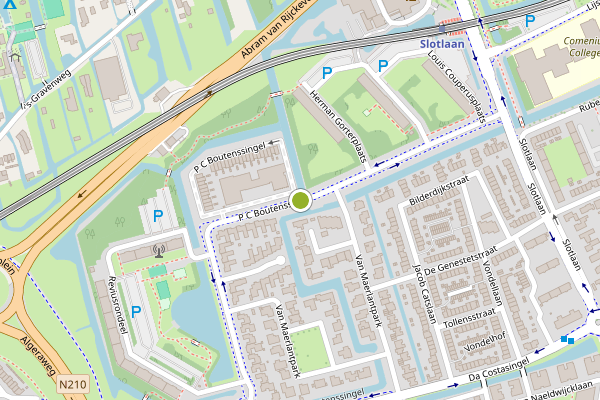 Ambulance-melding op P C Boutenssingel, Capelle aan den IJssel op 2 juli, kaart-overzicht