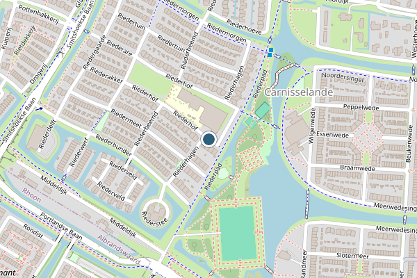 Politie-melding op Riederhagen, Barendrecht op 2 juli, kaart-overzicht