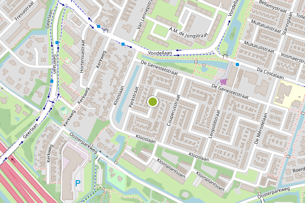 Ambulance-melding op Van Eedenstraat, Ridderkerk op 2 juli, kaart-overzicht