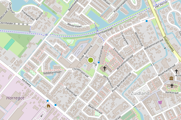 Ambulance-melding op Driesprong, Zuidland op 2 juli, kaart-overzicht