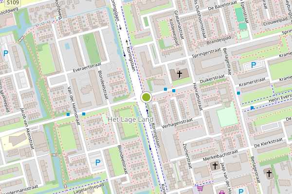 Ambulance-melding op Duikerstraat, Rotterdam op 2 juli, kaart-overzicht