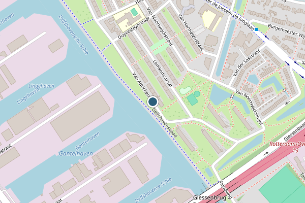 Politie-melding op Van Adrichemweg, Rotterdam op 2 juli, kaart-overzicht