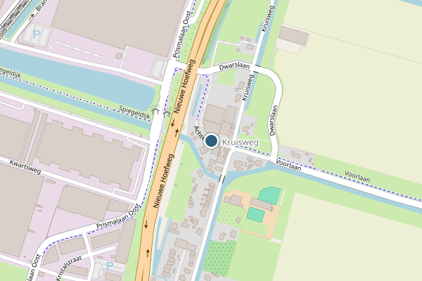 Politie-melding op Achterlaan, Bleiswijk op 2 juli, kaart-overzicht