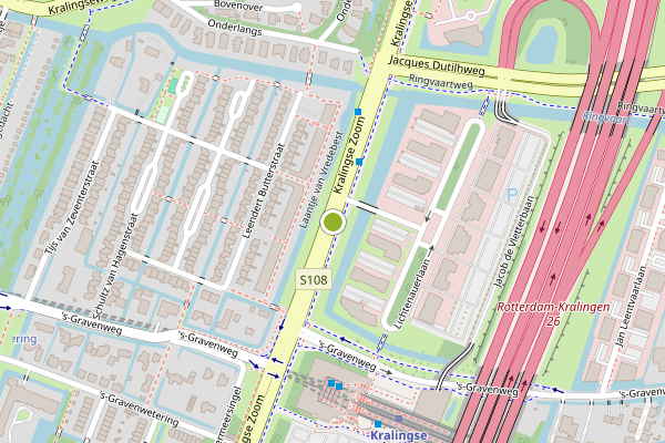 Ambulance-melding op Kralingse Zoom, Rotterdam op 3 juli, kaart-overzicht