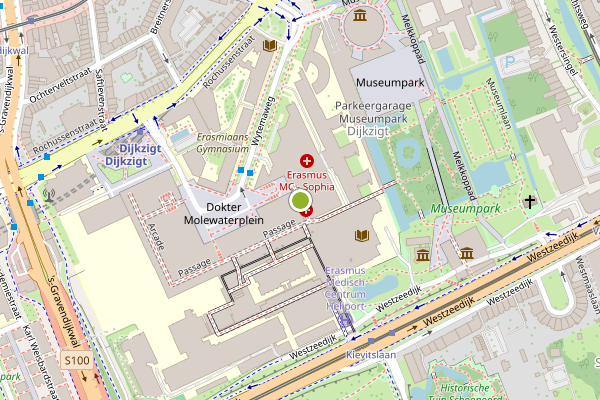 Kaart Rotterdam