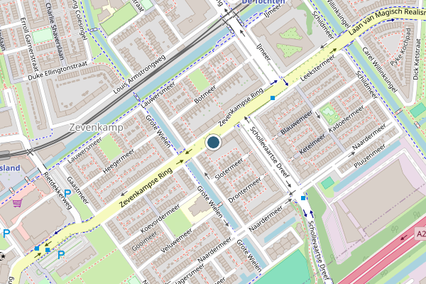 Politie-melding op Zevenkampse Ring, Rotterdam op 3 juli, kaart-overzicht
