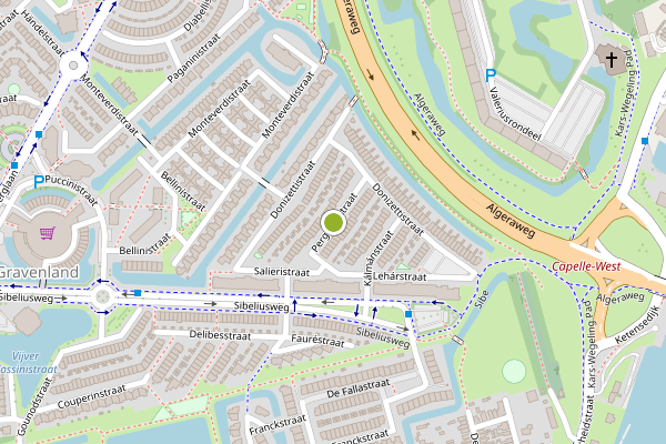 Ambulance-melding op Pergolesistraat, Capelle aan den IJssel op 3 juli, kaart-overzicht