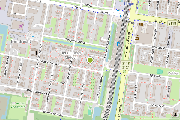 Ambulance-melding op Halsterenstraat, Rotterdam op 3 juli, kaart-overzicht