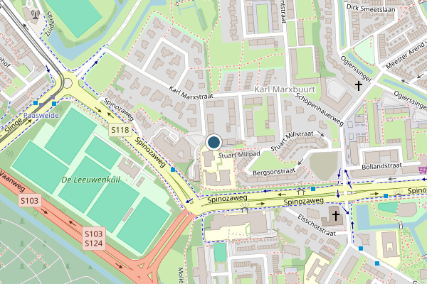 Politie-melding op Cartesiusstraat, Rotterdam op 7 mei, kaart-overzicht