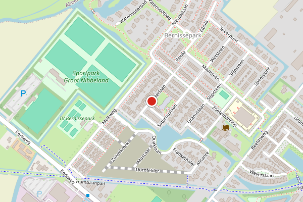 Brandweer-melding op Jupiterlaan, Zuidland op 3 juli, kaart-overzicht