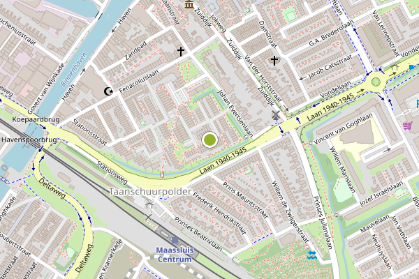 Ambulance-melding op Jan van Galenstraat, Maassluis op 3 juli, kaart-overzicht