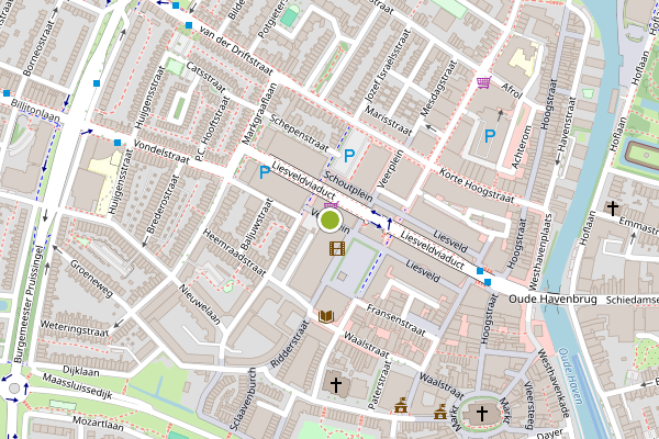 Ambulance-melding op Veerplein, Vlaardingen op 7 mei, kaart-overzicht