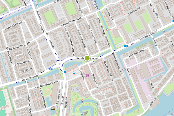 Ambulance-melding op Rembrandtsingel, Capelle aan den IJssel op 7 mei, kaart-overzicht