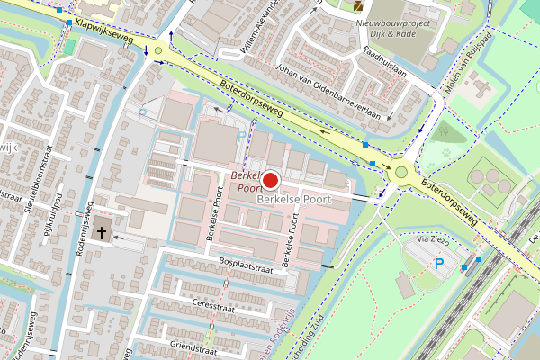 Brandweer-melding op Berkelse Poort, Berkel en Rodenrijs op 3 juli, kaart-overzicht