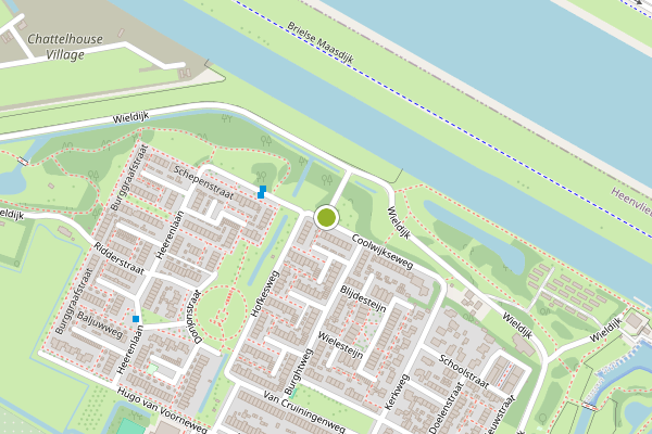 Ambulance-melding op Coolwijkseweg, Heenvliet op 4 juli, kaart-overzicht