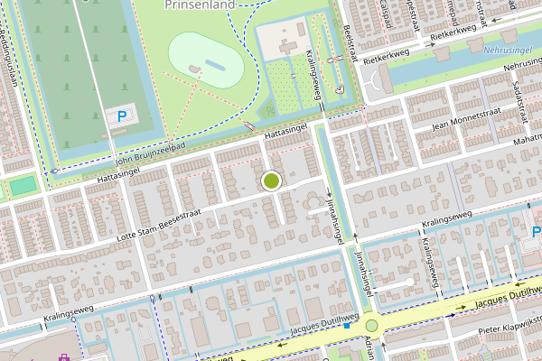 Ambulance-melding op Ineke Sluiterstraat, Rotterdam op 4 juli, kaart-overzicht