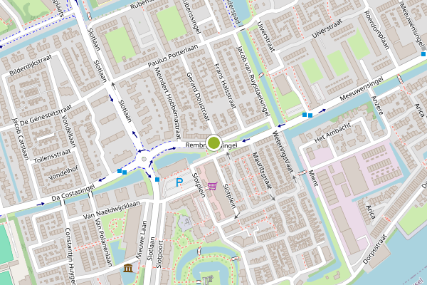 Ambulance-melding op Rembrandtsingel, Capelle aan den IJssel op 4 juli, kaart-overzicht