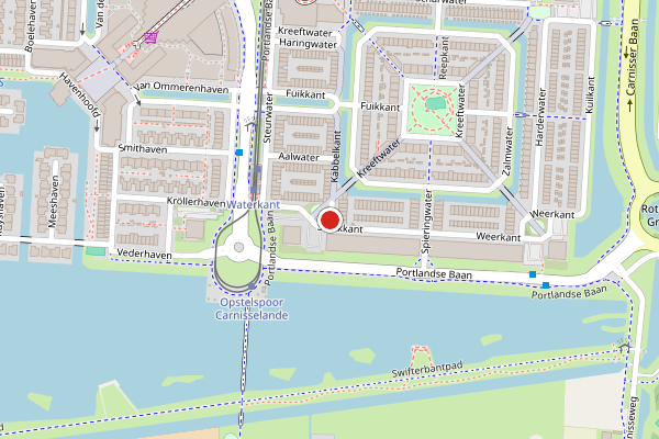 Brandweer-melding op Steekkant, Barendrecht op 4 juli, kaart-overzicht
