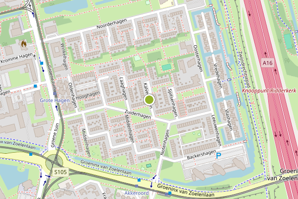 Ambulance-melding op Kalverhagen, Rotterdam op 4 juli, kaart-overzicht