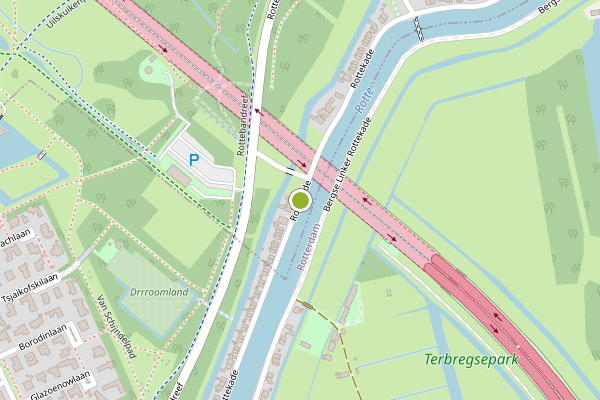 Ambulance-melding op Rottekade, Bergschenhoek op 4 juli, kaart-overzicht