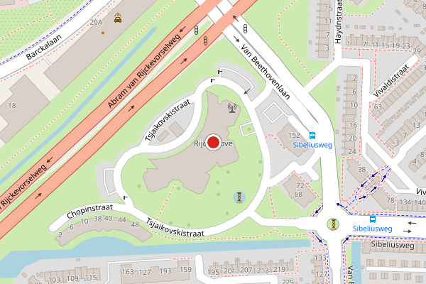 Brandweer-melding op Tsjaikovskistraat, Capelle aan den IJssel op 7 mei, kaart-overzicht