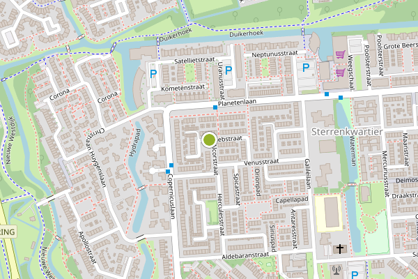 Ambulance-melding op Denebstraat, Spijkenisse op 5 juli, kaart-overzicht