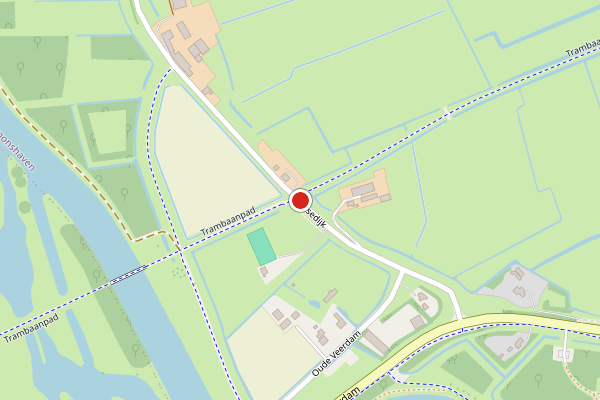 Brandweer-melding op Biertsedijk, Simonshaven op 5 juli, kaart-overzicht