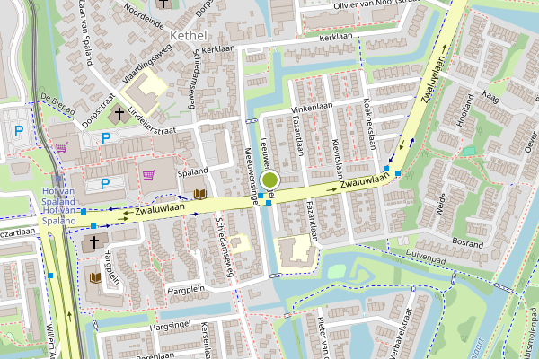Ambulance-melding op Leeuweriksingel, Schiedam op 5 juli, kaart-overzicht