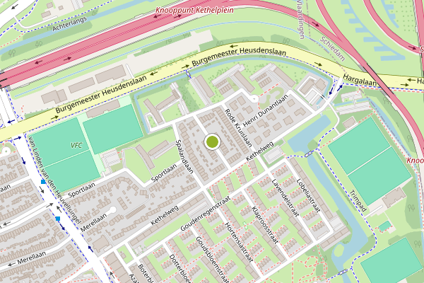 Ambulance-melding op Burgemeester Kieboomlaan, Vlaardingen op 5 juli, kaart-overzicht