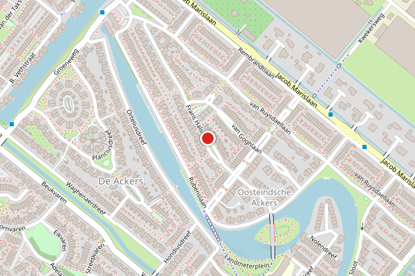 Brandweer-melding op Frans Halslaan, Bergschenhoek op 5 juli, kaart-overzicht