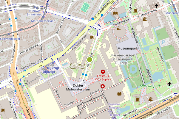 Ambulance-melding op Wytemaweg, Rotterdam op 5 juli, kaart-overzicht