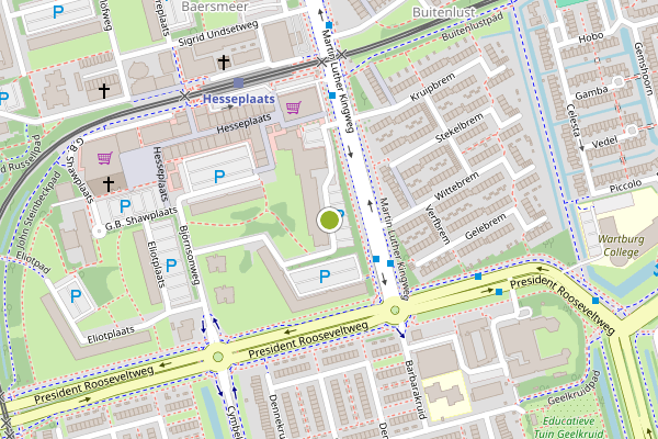 Ambulance-melding op Sinclair Lewisplaats, Rotterdam op 5 juli, kaart-overzicht
