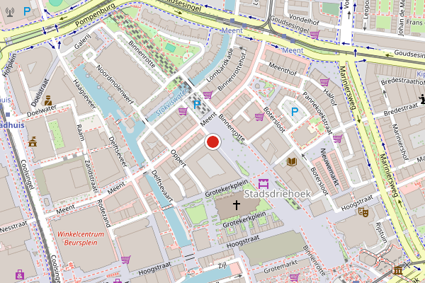Brandweer-melding op Binnenrotte, Rotterdam op 5 juli, kaart-overzicht