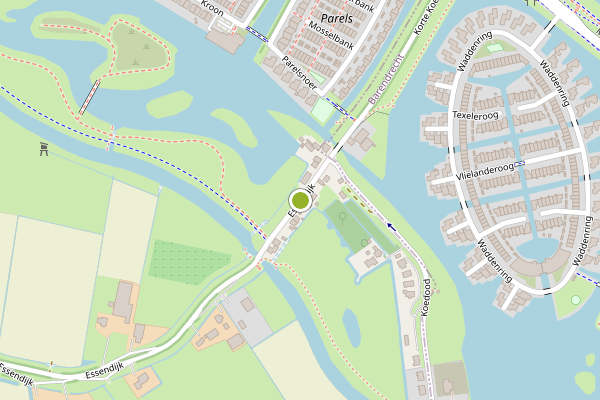 Ambulance-melding op Essendijk, Rhoon op 5 juli, kaart-overzicht