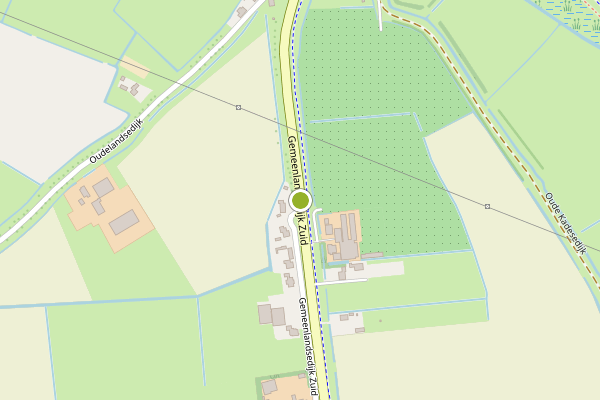 Ambulance-melding op Gemeenlandsedijk Zuid, Abbenbroek op 6 juli, kaart-overzicht
