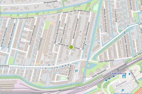 Ambulance-melding op Hendrik Wachterstraat, Rotterdam op 6 juli, kaart-overzicht
