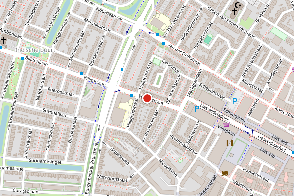 Brandweer-melding op Vondelstraat, Vlaardingen op 6 juli, kaart-overzicht