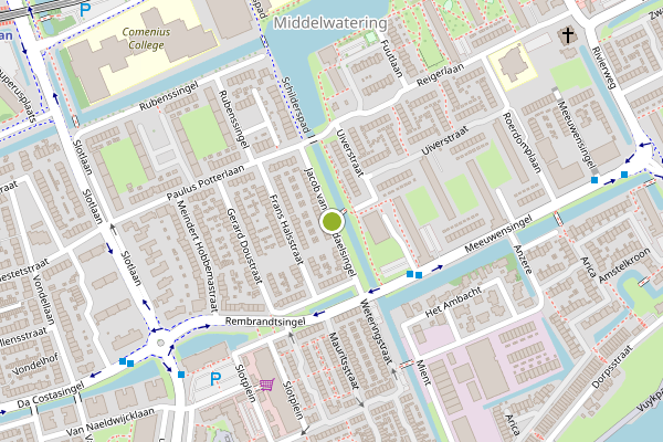Ambulance-melding op Jacob van Ruysdaelsingel, Capelle aan den IJssel op 6 juli, kaart-overzicht