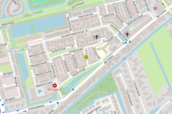 Ambulance-melding op Anemoonstraat, Capelle aan den IJssel op 6 juli, kaart-overzicht