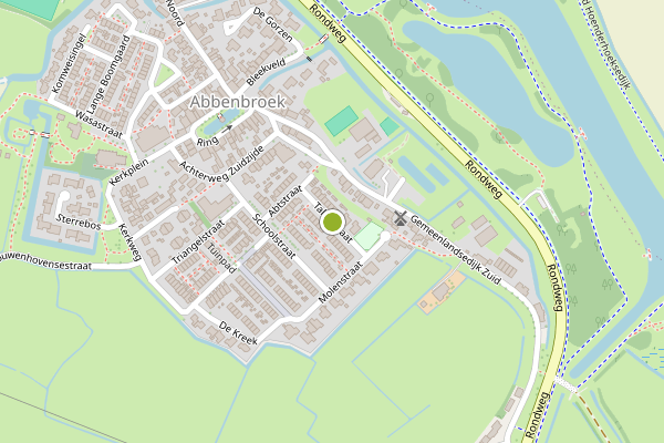 Ambulance-melding op Taludstraat, Abbenbroek op 7 juli, kaart-overzicht