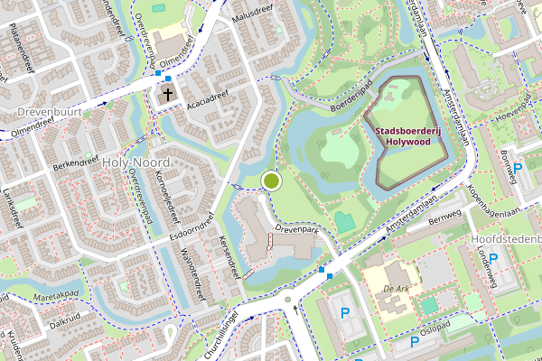 Ambulance-melding op Drevenpark, Vlaardingen op 7 juli, kaart-overzicht