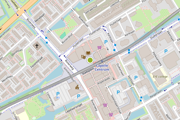 Ambulance-melding op Stadsplein, Capelle aan den IJssel op 7 juli, kaart-overzicht