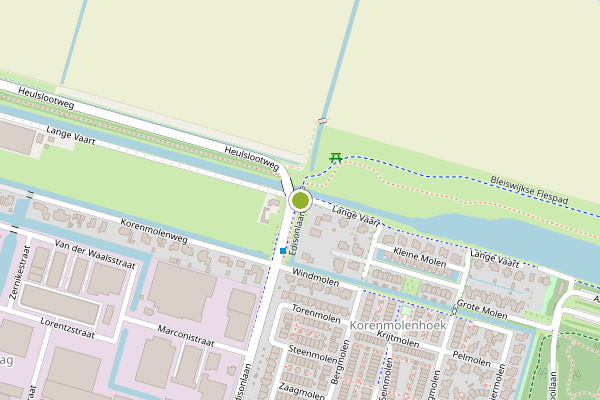 Ambulance-melding op Lange Vaart, Bleiswijk op 7 juli, kaart-overzicht