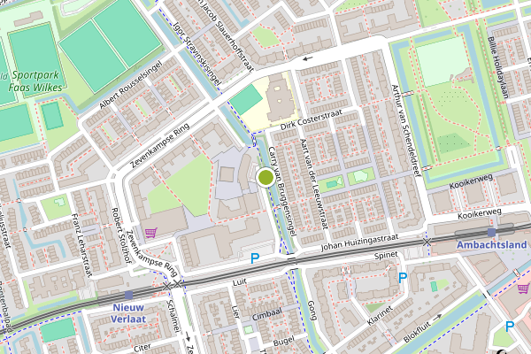 Ambulance-melding op Carry van Bruggensingel, Rotterdam op 7 juli, kaart-overzicht